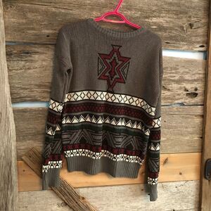 𝅺vintage Geoffrey Hayes unisex knit sweater size M